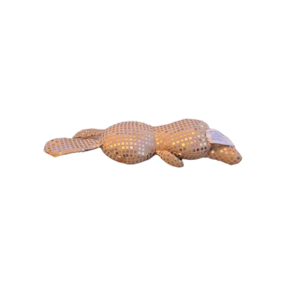 Way to Celebrate Walmart Stuffed Plush Gold Orange Bling Disco Bunny 12 Inch
